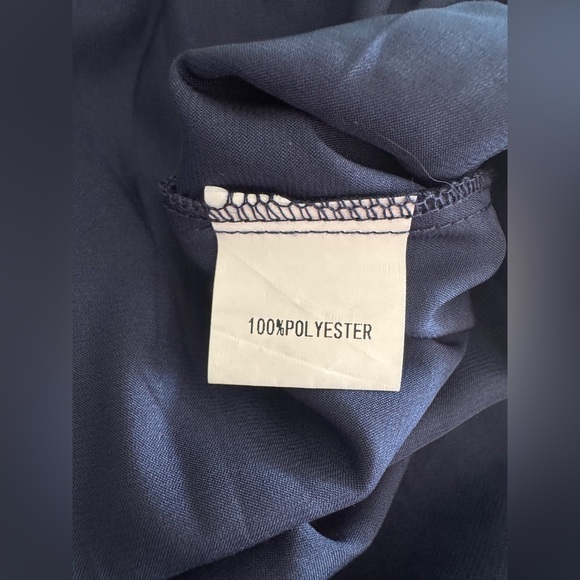 Petal & Pup | Seychelle Ruffled Midi Dress in Navy | Sz 6 - Picture 9 of 12